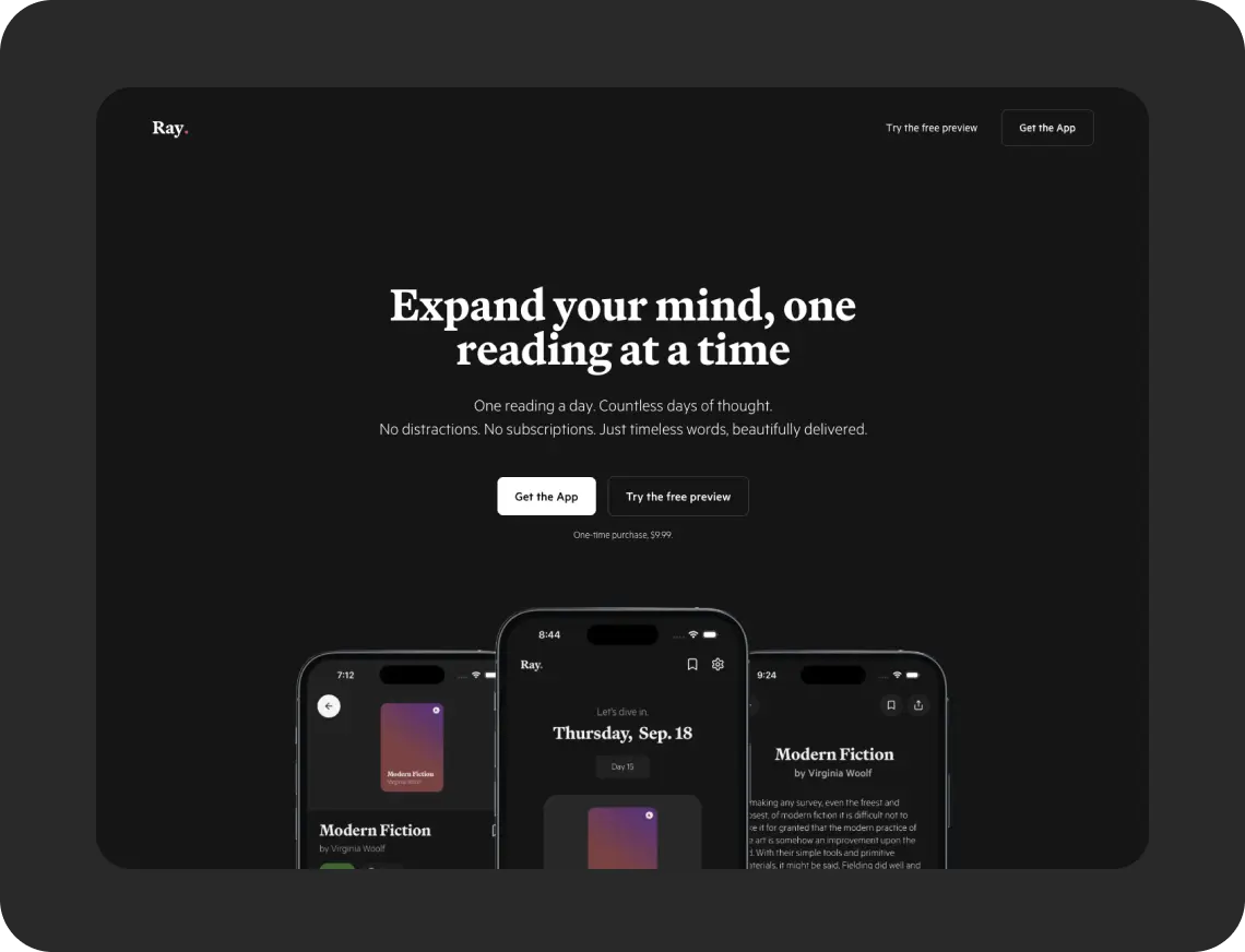 Ray website