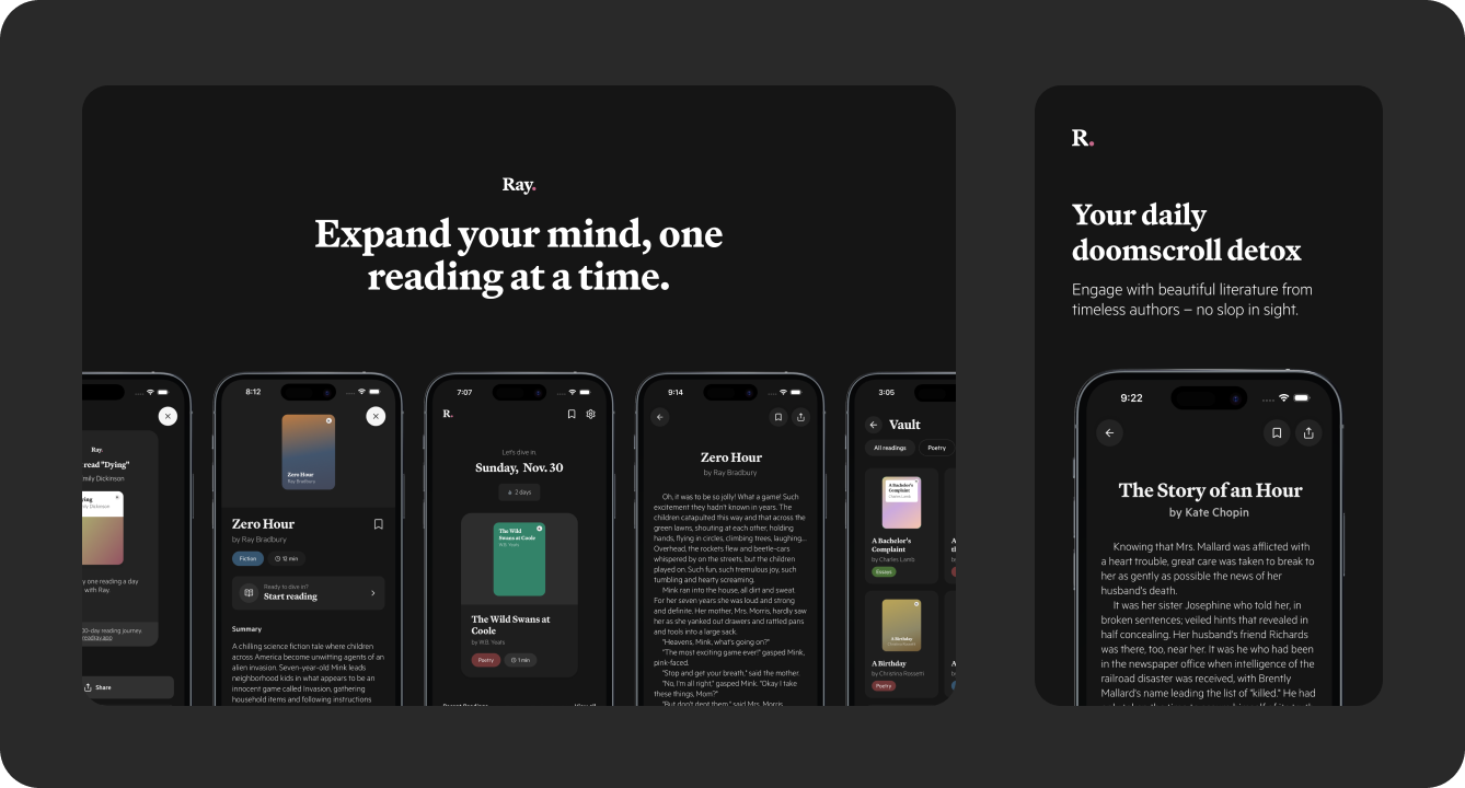 Ray promotional materials