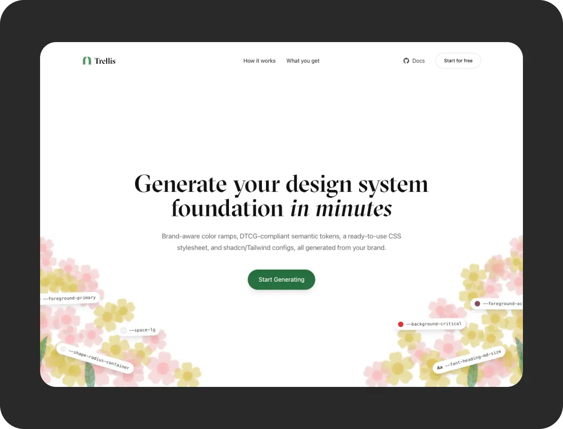 Trellis homescreen